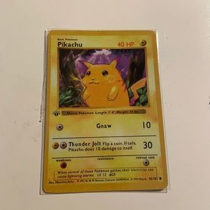 1999 Pikachu Pokémon card